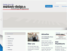 Tablet Screenshot of markovic-design.ch